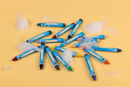Honeysticks Bath Crayon Jumbos – 16 Natural Beeswax & Soy Wax Colors for Creative Bathtime Fun