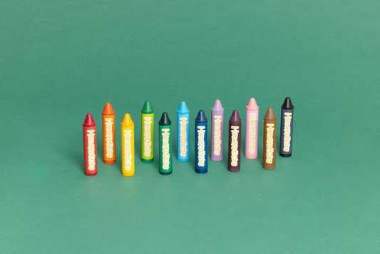 Honeysticks Super Jumbo Crayons – Extra Thick, Non-Toxic Beeswax Crayons for Toddlers and Kids