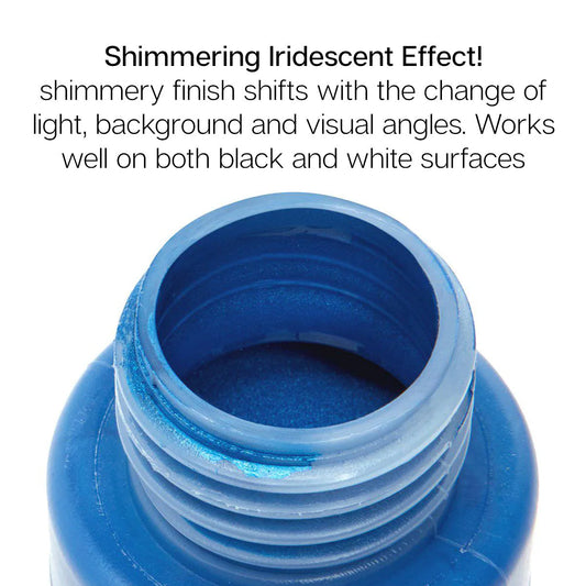 KINGART® Studio Acrylic Paint – Iridescent Shimmer Set, 12 x 60ml Bottles
