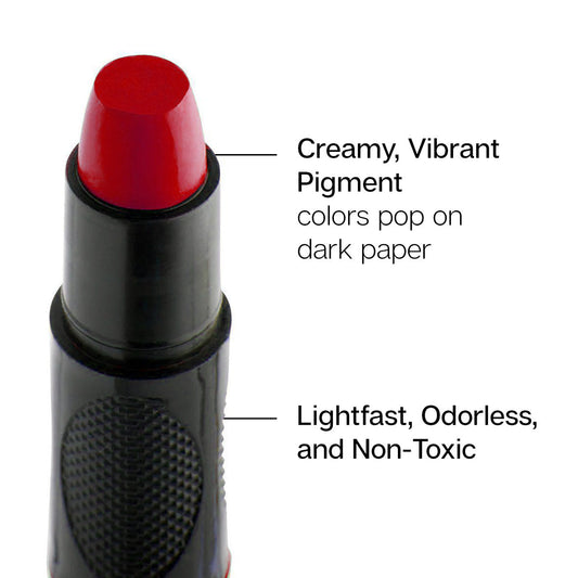 KINGART® Mixed Media Gel Stick Crayons – Set of 48 Colors