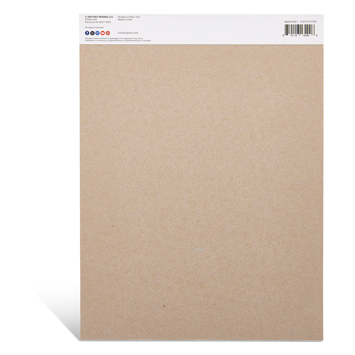 Kingart Cold-Pressed Watercolor Pad, 9” x 12”, 30 Sheets, 140 lb (300 gsm), Acid-Free, Perforated