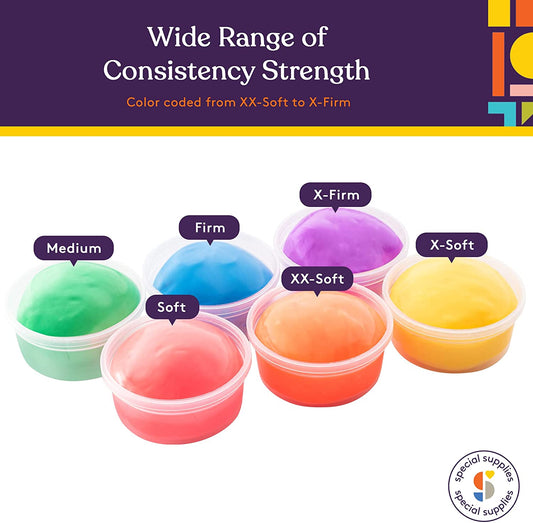 Special Supplies Occupational Therapy Putty – 6-Pack Stress Relief & Hand Strengthening Silicone Putty for Kids & Adults