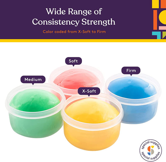 Special Supplies Therapy Putty – 4-Pack Primary Colors for Hand Strength, Fine Motor Skills & Stress Relief