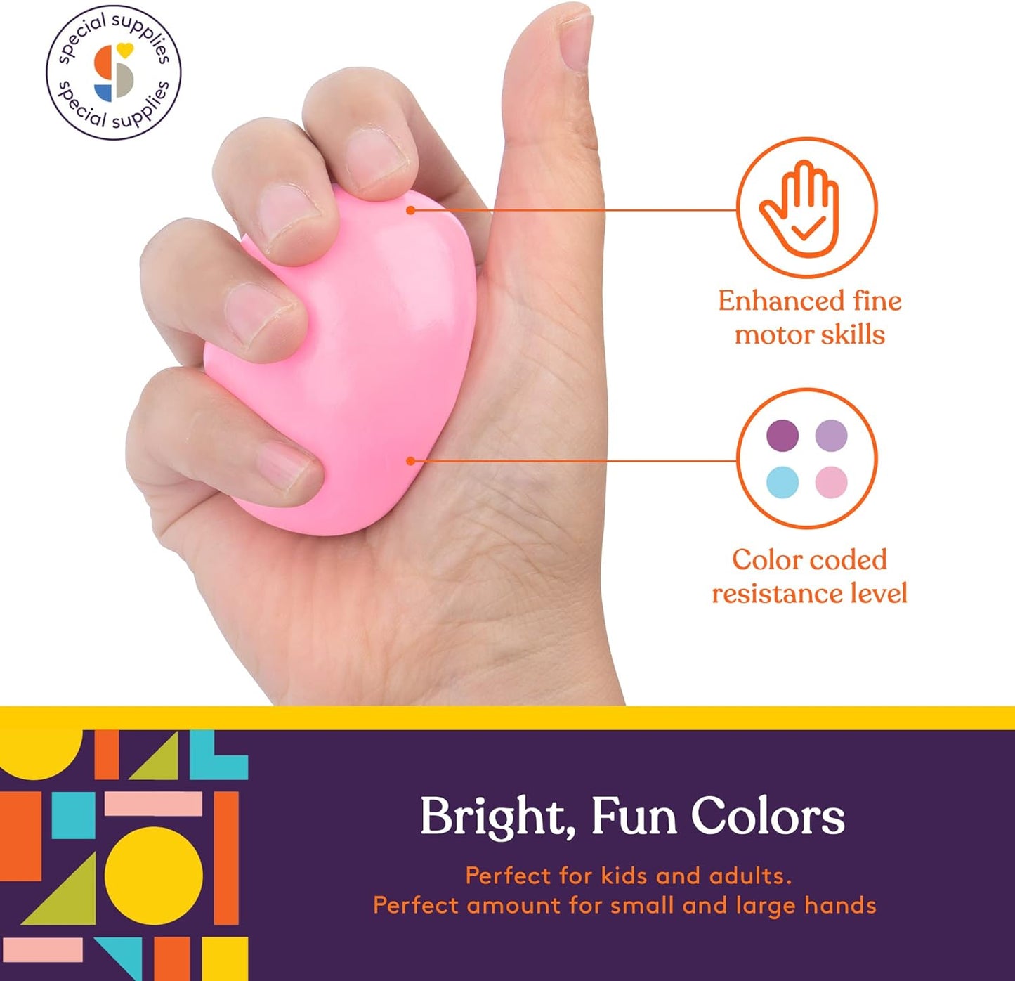 Special Supplies Occupational Therapy Putty – 4-Pack Stress Relief & Hand Strengthening Silicone Putty for Kids & Adults – Unicorn Colors