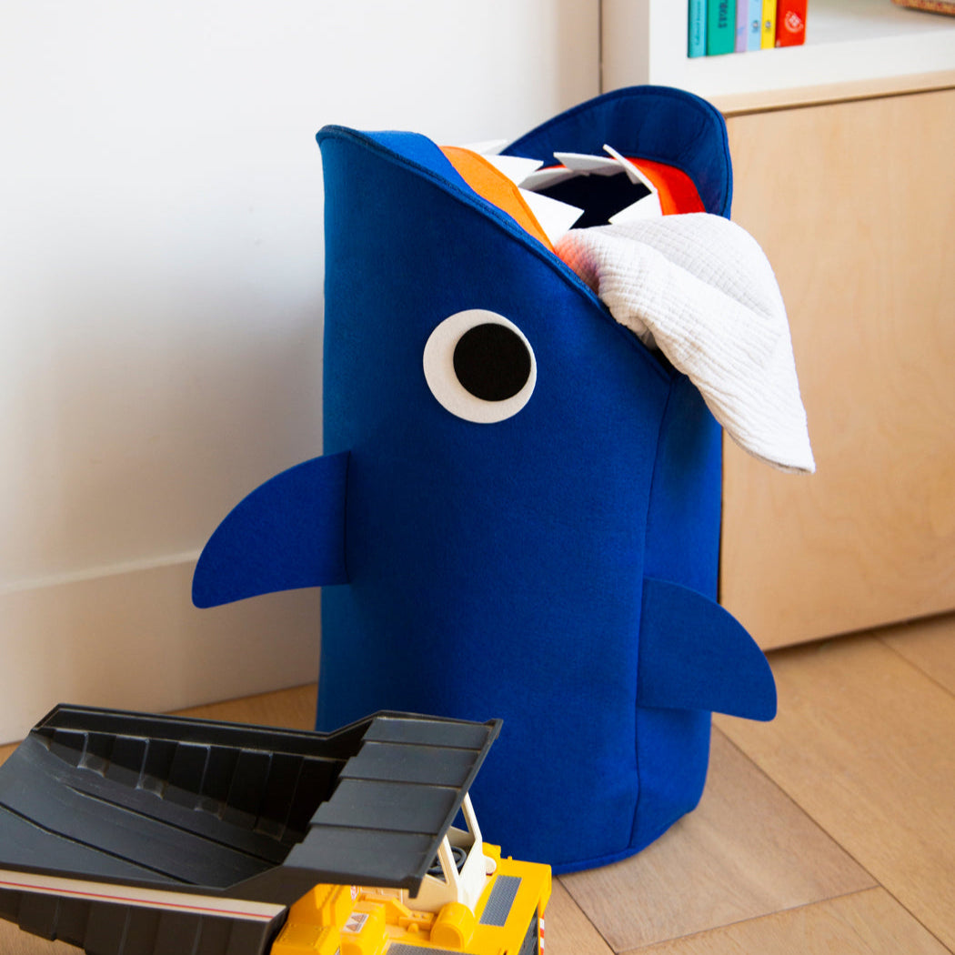 OMY Shark Storage Basket – Playful Felt Organizer for Toys, Books & Everyday Treasures