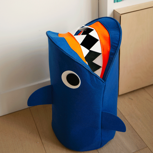 OMY Shark Storage Basket – Playful Felt Organizer for Toys, Books & Everyday Treasures