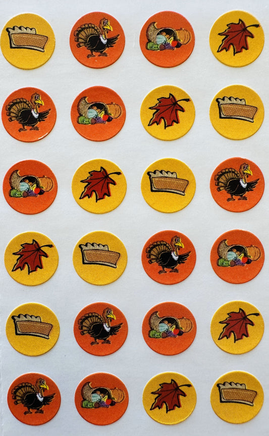 Shapes Etc. November Theme Incentive Stickers – 864 Small Fall Stickers for Charts, Rewards, and Crafts (3/8”, Acid-Free)