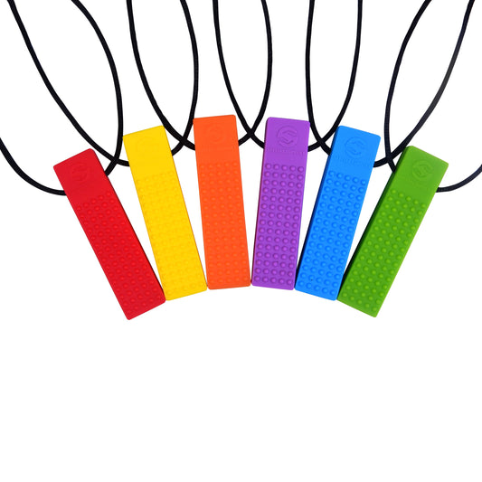 Chewy Brick Sensory Necklace | Oral Motor Chew Toy for Autism, ADHD & Sensory Needs – by Special Supplies