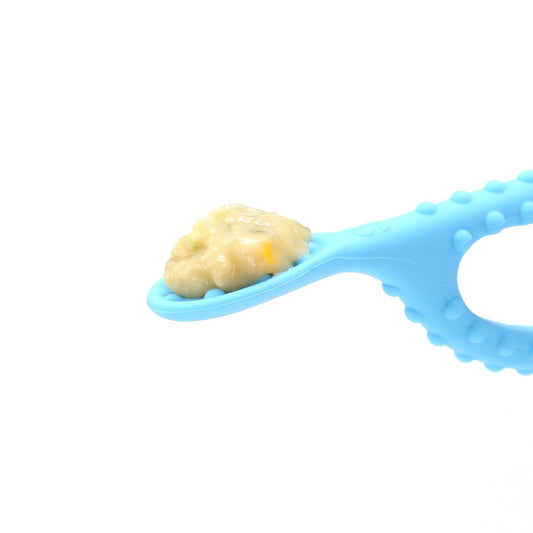 Special Supplies Duo Loop Textured Spoons for Oral Motor Stimulation (2-Pack)