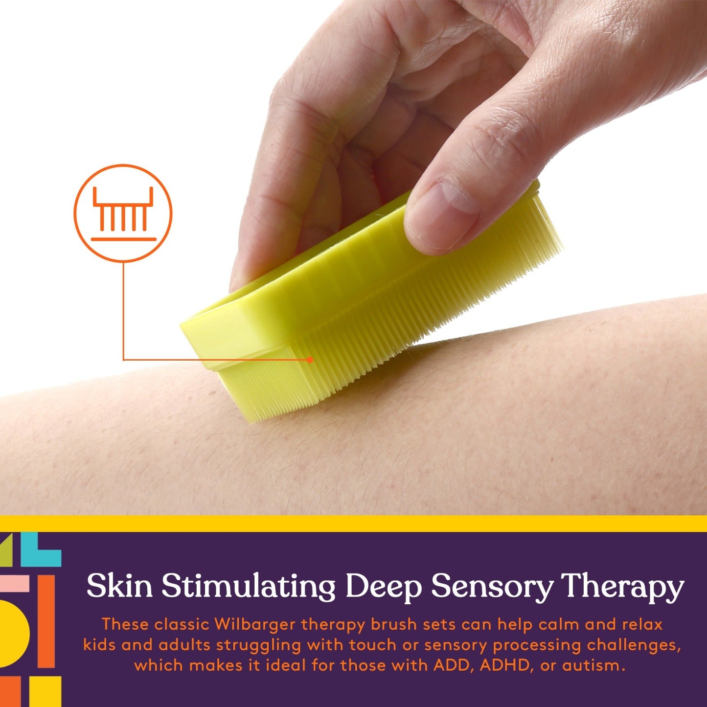 Special Supplies Therapressure Therapy Brushes (8 Pack) – Deep Pressure Sensory Tools for Calming & Occupational Therapy