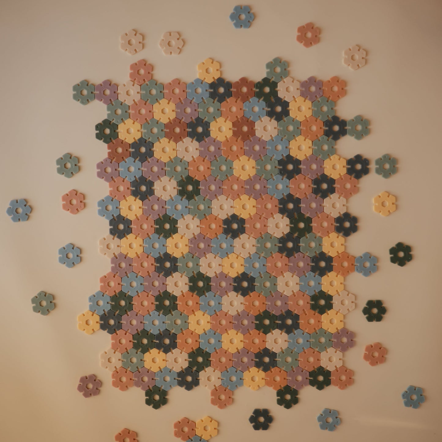 Mushie Hexagon Building Toy – STEM Creative Construction Set for Toddlers