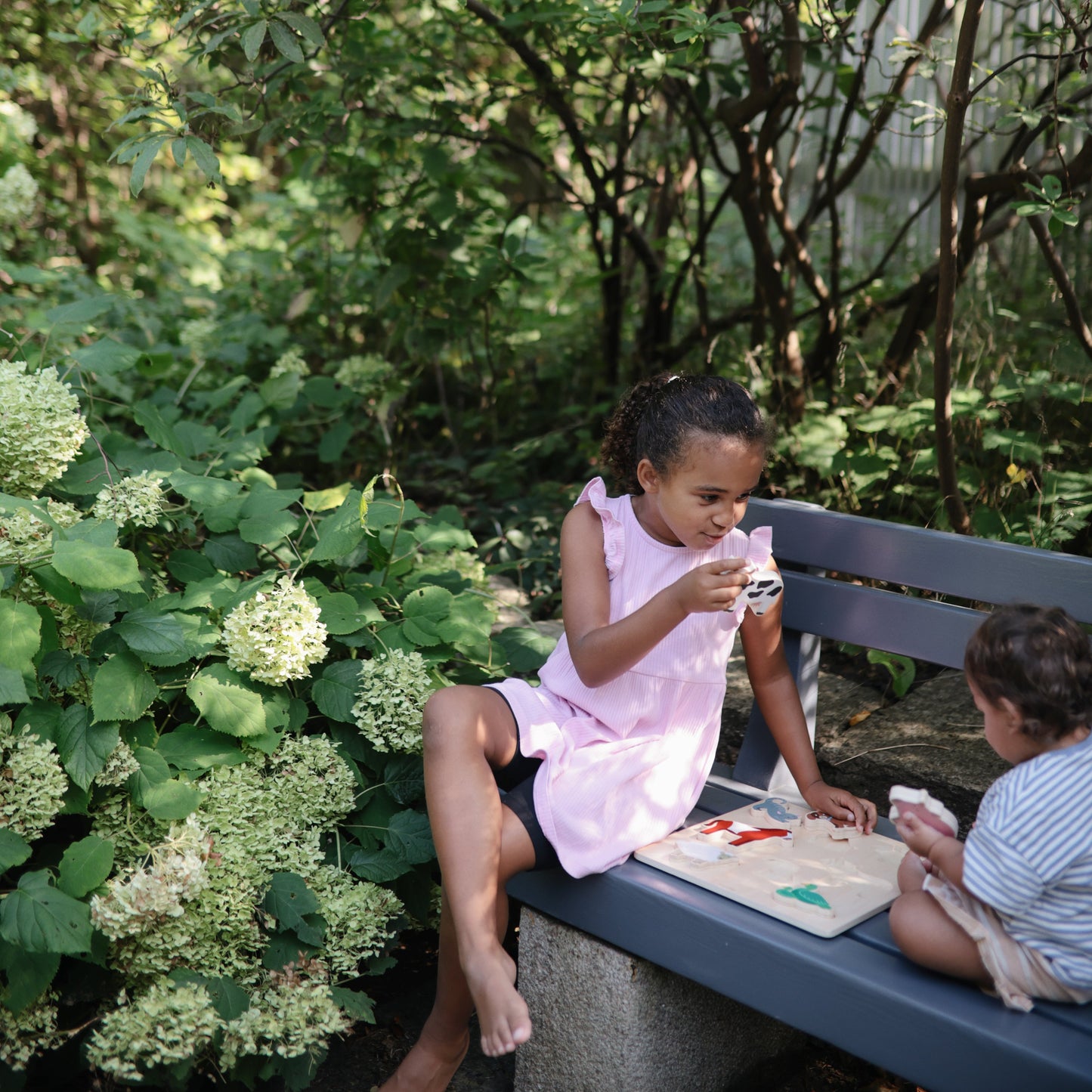 Mushie Wooden Farm Puzzle – Farm Animal Learning & Fine Motor Skills Toy