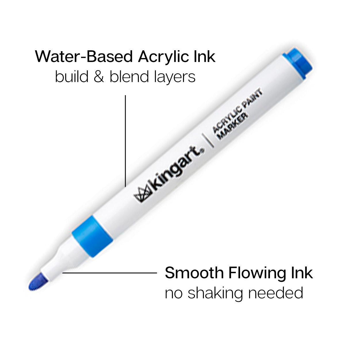 KINGART® Acrylic Paint Markers - 24 Colors