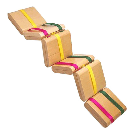 Special Supplies Wooden Jacob’s Ladder Toy – Classic Sensory Fidget in Natural or Rainbow Design