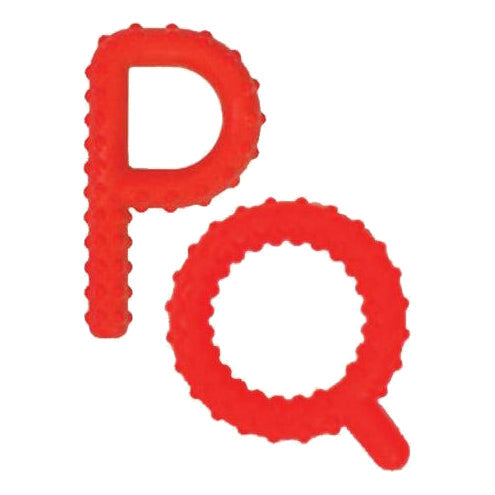 Chewy P & Q Bumpy Red Oral Motor Tools | Therapy Chew Aids for Biting, Chewing, and Jaw Strength – by Special Supplies