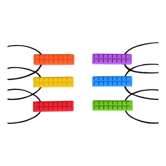 Chewy Brick Sensory Necklace | Oral Motor Chew Toy for Autism, ADHD & Sensory Needs – by Special Supplies
