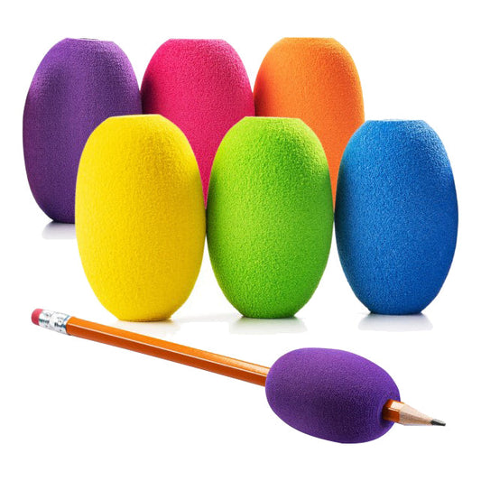 Special Supplies Egg-Shaped Cushioned Pencil Grips – Comfortable, Adaptive Writing Support for New Writers & All Ages (6 Pack)