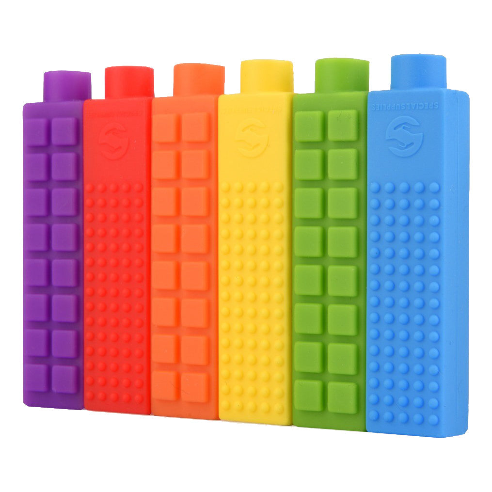 Chewy Pencil Topper | Sensory Chew for Kids with Autism, ADHD, and Oral Stimulation Needs - Set of 6