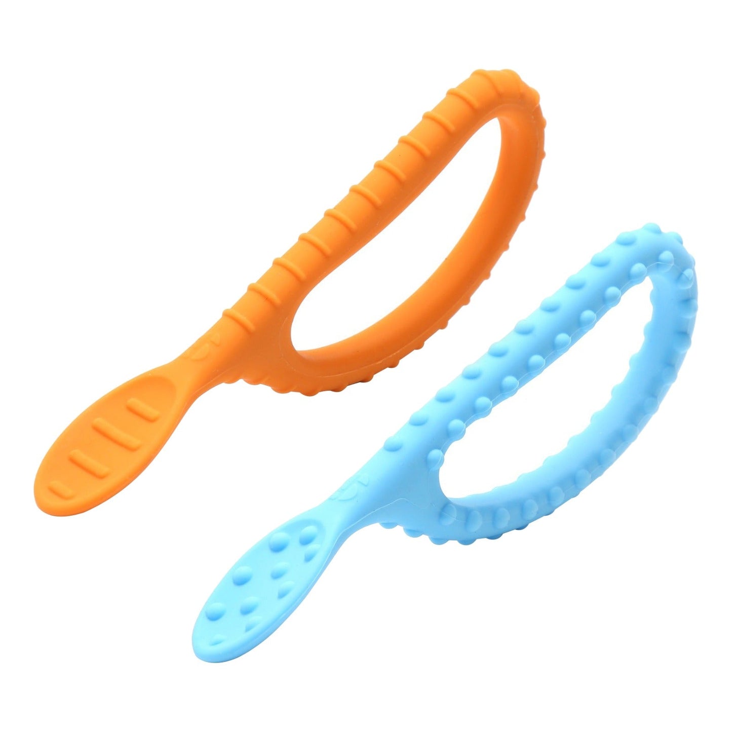 Special Supplies Duo Loop Textured Spoons for Oral Motor Stimulation (2-Pack)