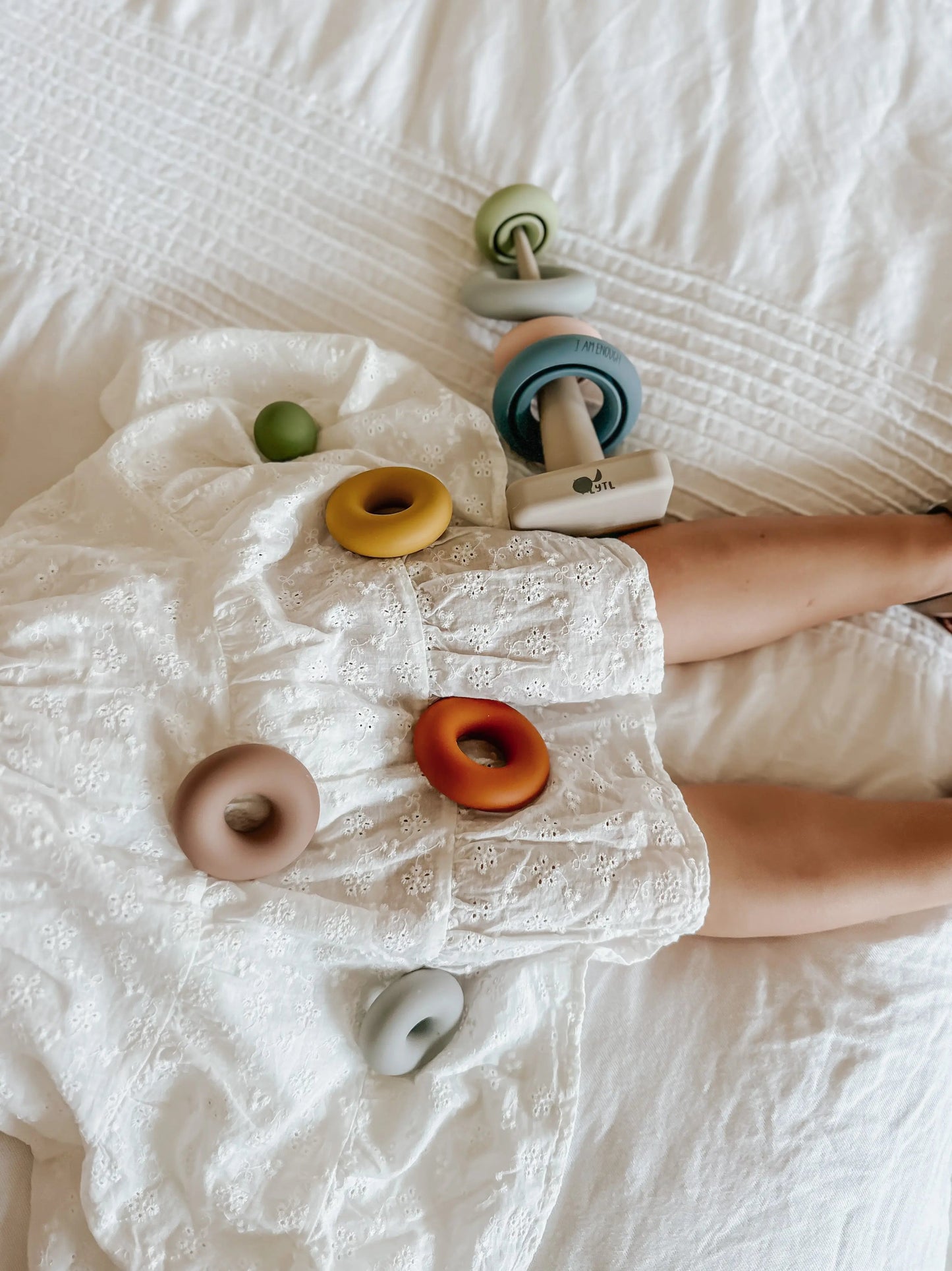 LYTL Silicone Ring Stacking Toy – 10-Piece Sensory Stacker for Toddlers | BPA-Free, Montessori-Aligned