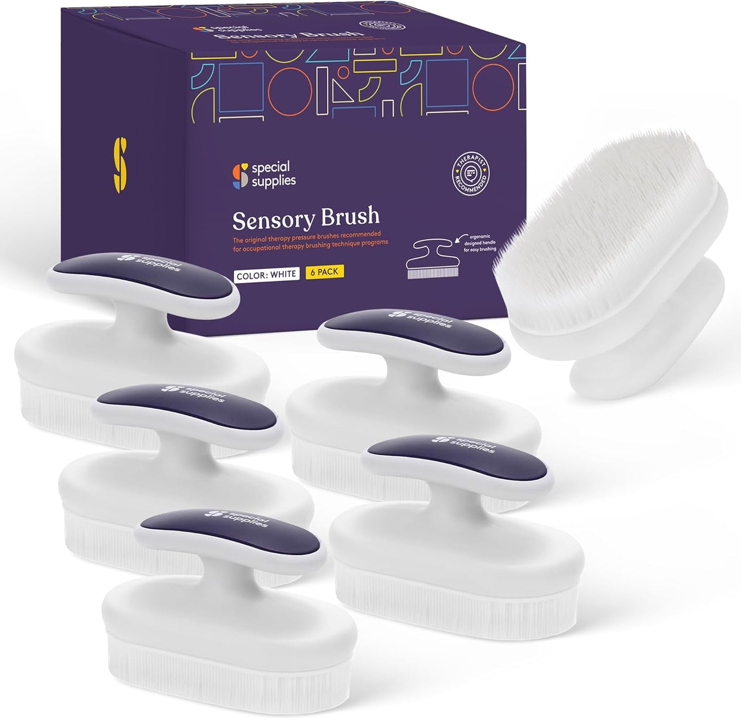 Special Supplies Therapy Brushes – Deep Pressure Sensory Tools for Occupational Therapy & Wilbarger Protocol