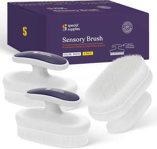 Special Supplies Therapy Brushes – Deep Pressure Sensory Tools for Occupational Therapy & Wilbarger Protocol
