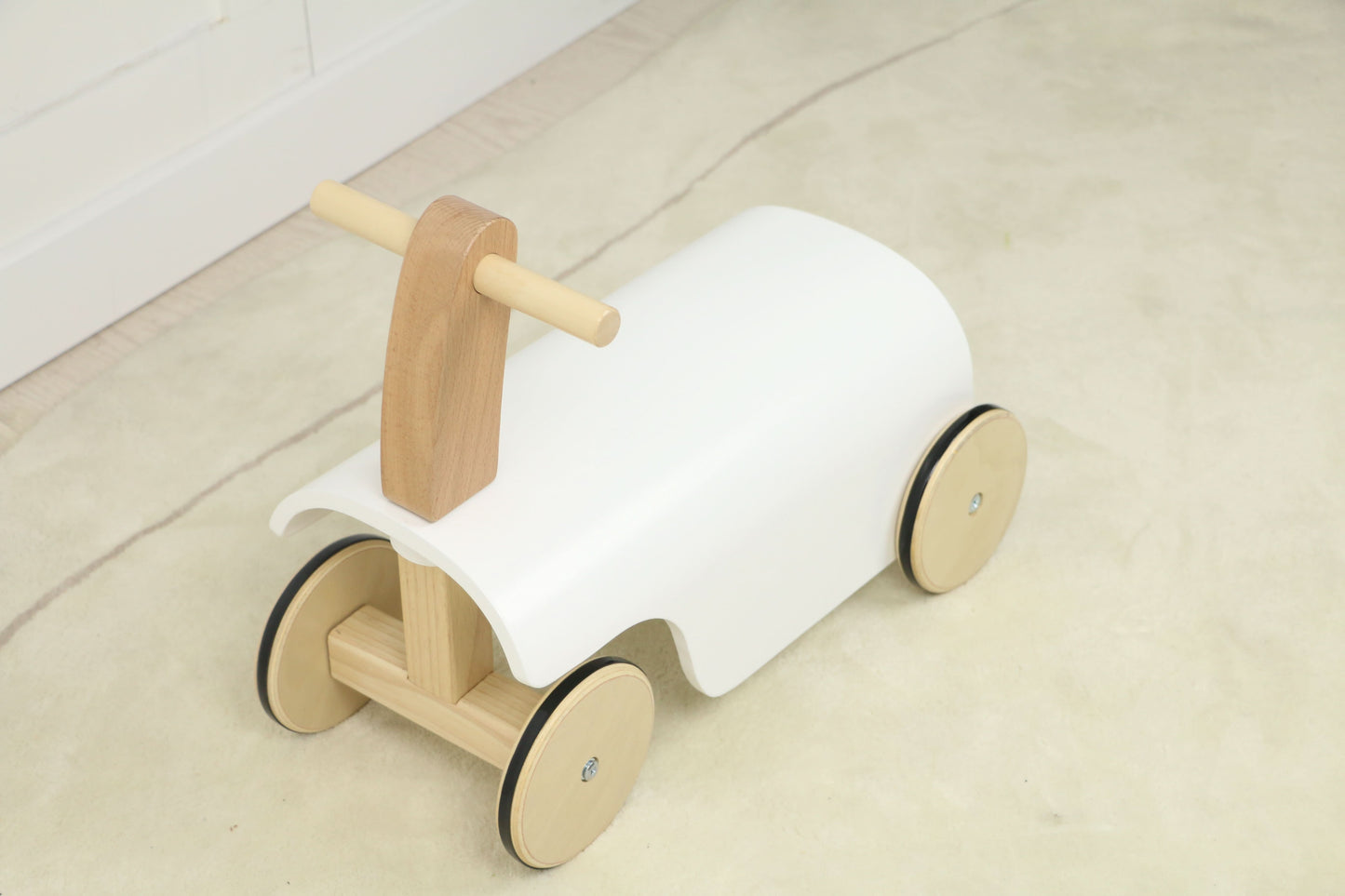 Avenlur Wooden Ride-On Walker Toy – 2-in-1 Push Walker and Ride-On Balance Bike for Toddlers, Montessori-Inspired Design