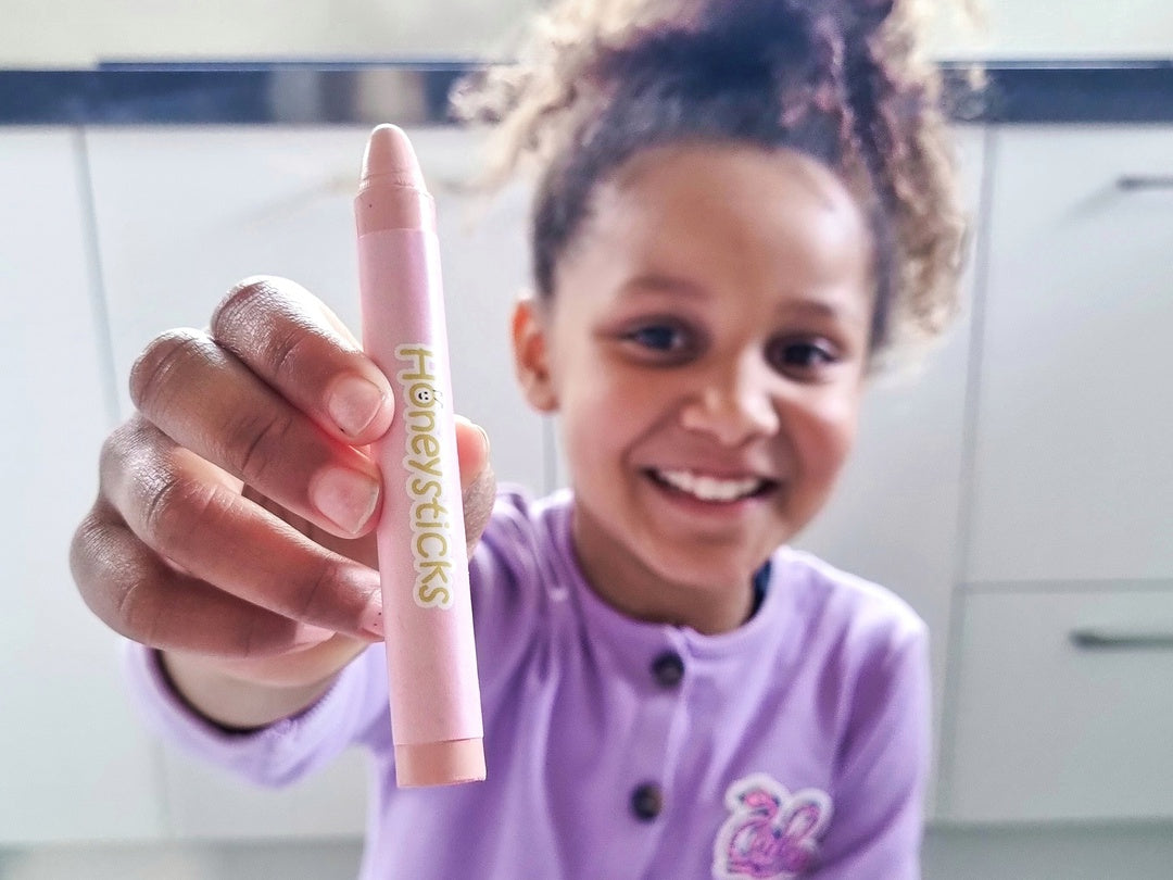 Honeysticks Jumbo Pastel Crayons – Natural Beeswax Crayons for Kids with Developed Pencil Grasp