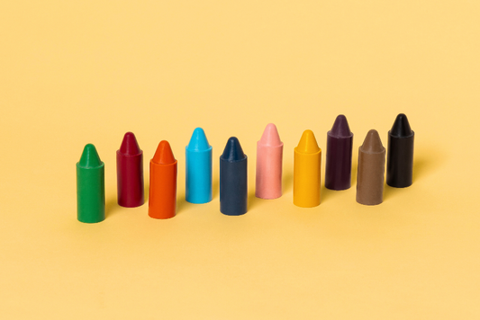Honeysticks Originals – Natural Beeswax Crayons for Toddlers (10 Colors, First Crayon Choice)