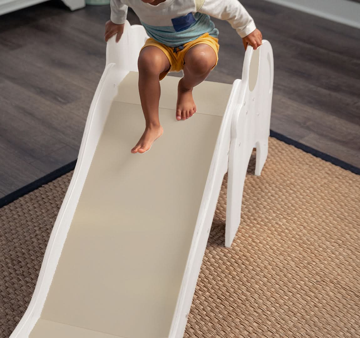 Avenlur Nima Elephant Slide – Wooden Toddler Slide for Indoor & Outdoor Play | Montessori-Inspired, Safe, Non-Toxic, and Stylish Design