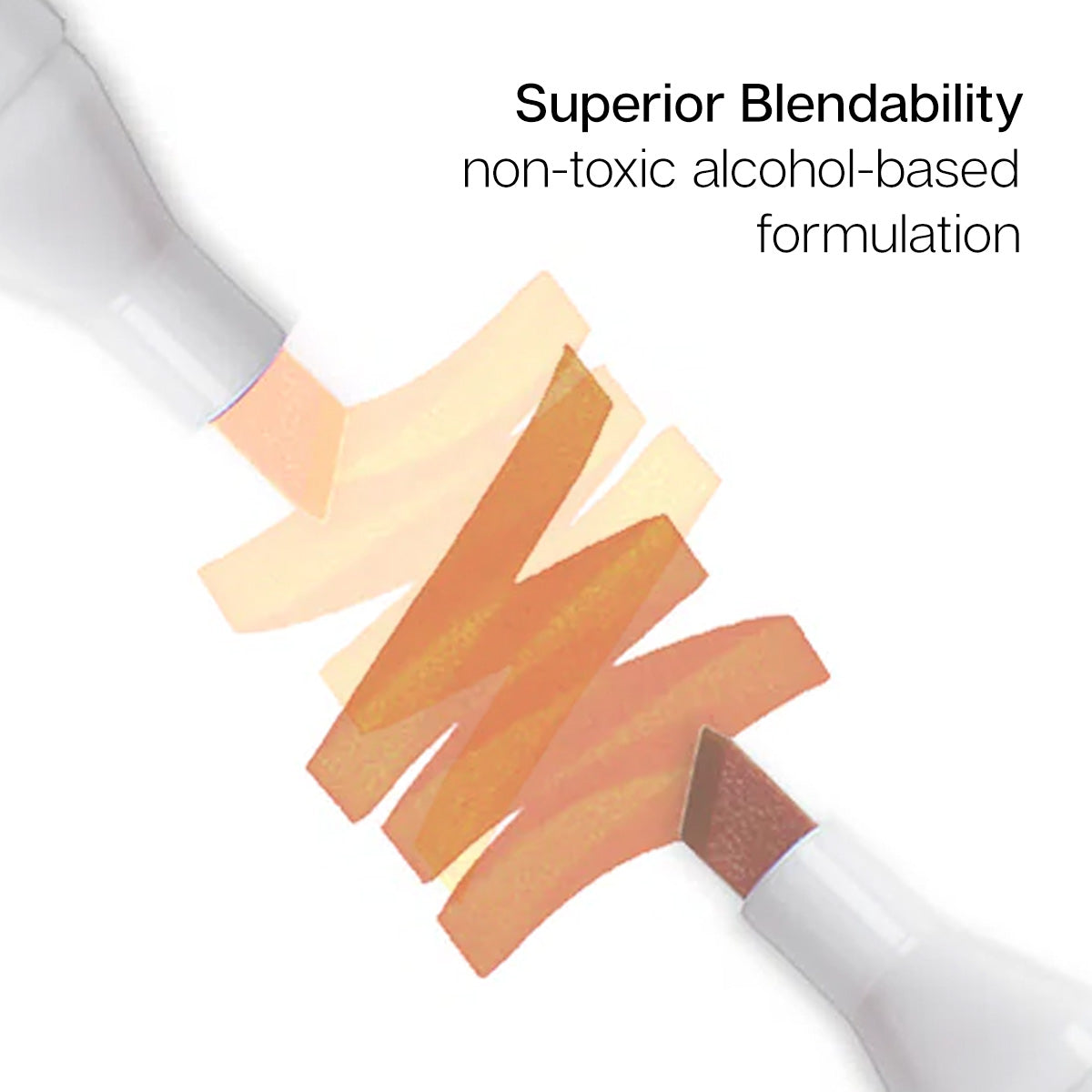 KINGART® Double-Ended Alcohol Markers - 12 Neutral Colors