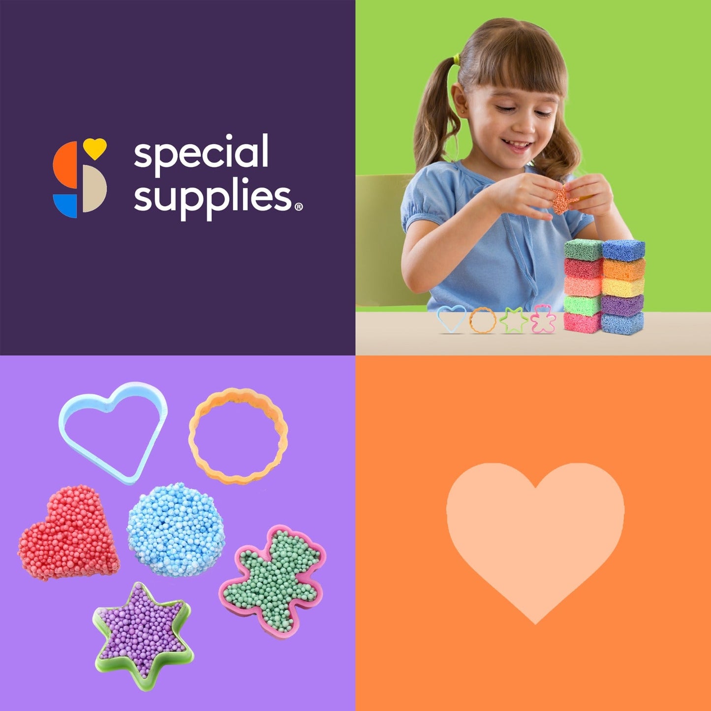 Special Supplies No-Stick Foam Modeling Clay for Kids (10-Pack) – Mess-Free Sensory Play for Creativity, Motor Skills, and Learning