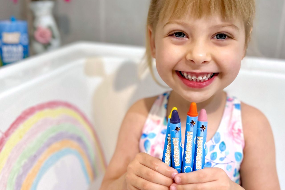 Honeysticks Bath Crayon Jumbos – 16 Natural Beeswax & Soy Wax Colors for Creative Bathtime Fun