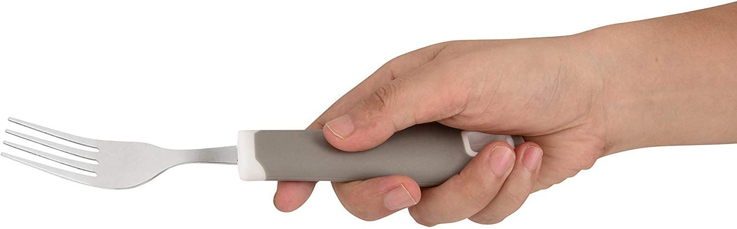 Special Supplies Adaptive Utensils Set (5-Piece) – Non-Slip Wide Grip Silverware for Tremors, Arthritis, Parkinson’s, and Low Hand Strength