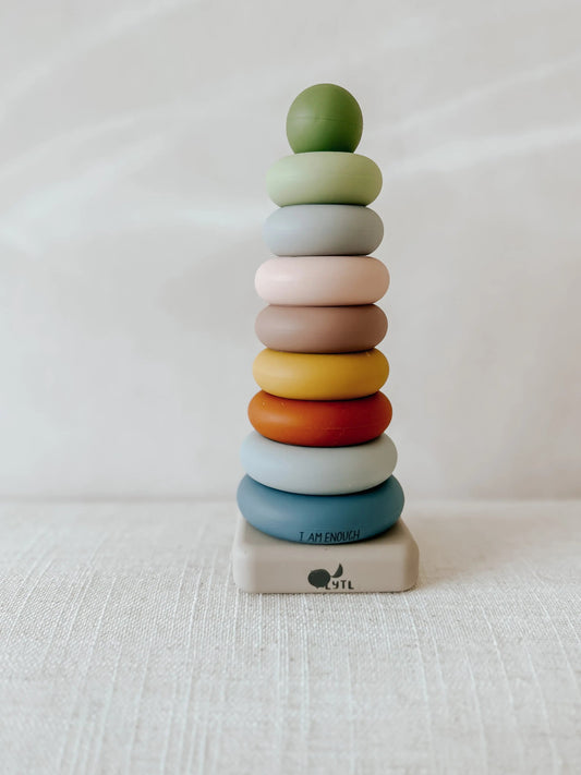 LYTL Silicone Ring Stacking Toy – 10-Piece Sensory Stacker for Toddlers | BPA-Free, Montessori-Aligned