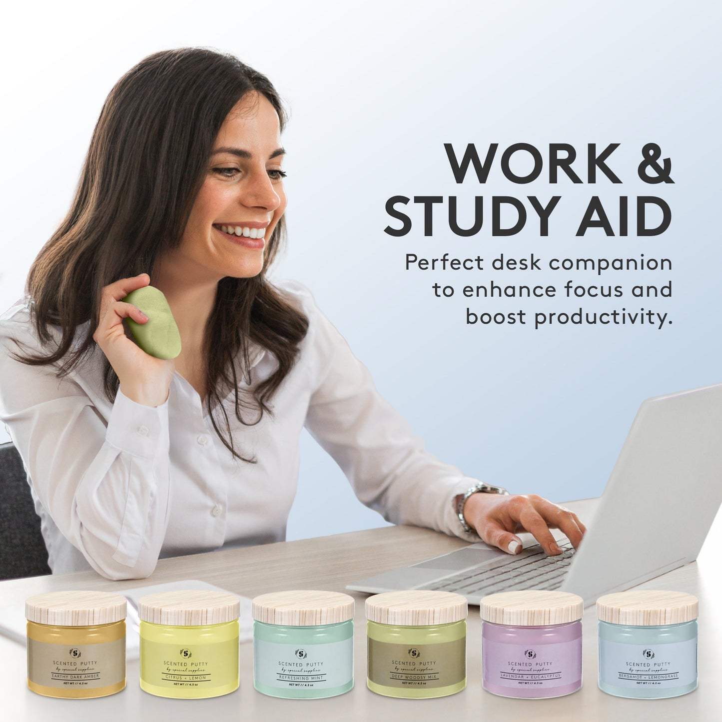 Special Supplies Scented Therapy Putty – Aromatherapy Stress Relief & Hand Strengthening Putty (4.5 oz, Single or 6-Pack)