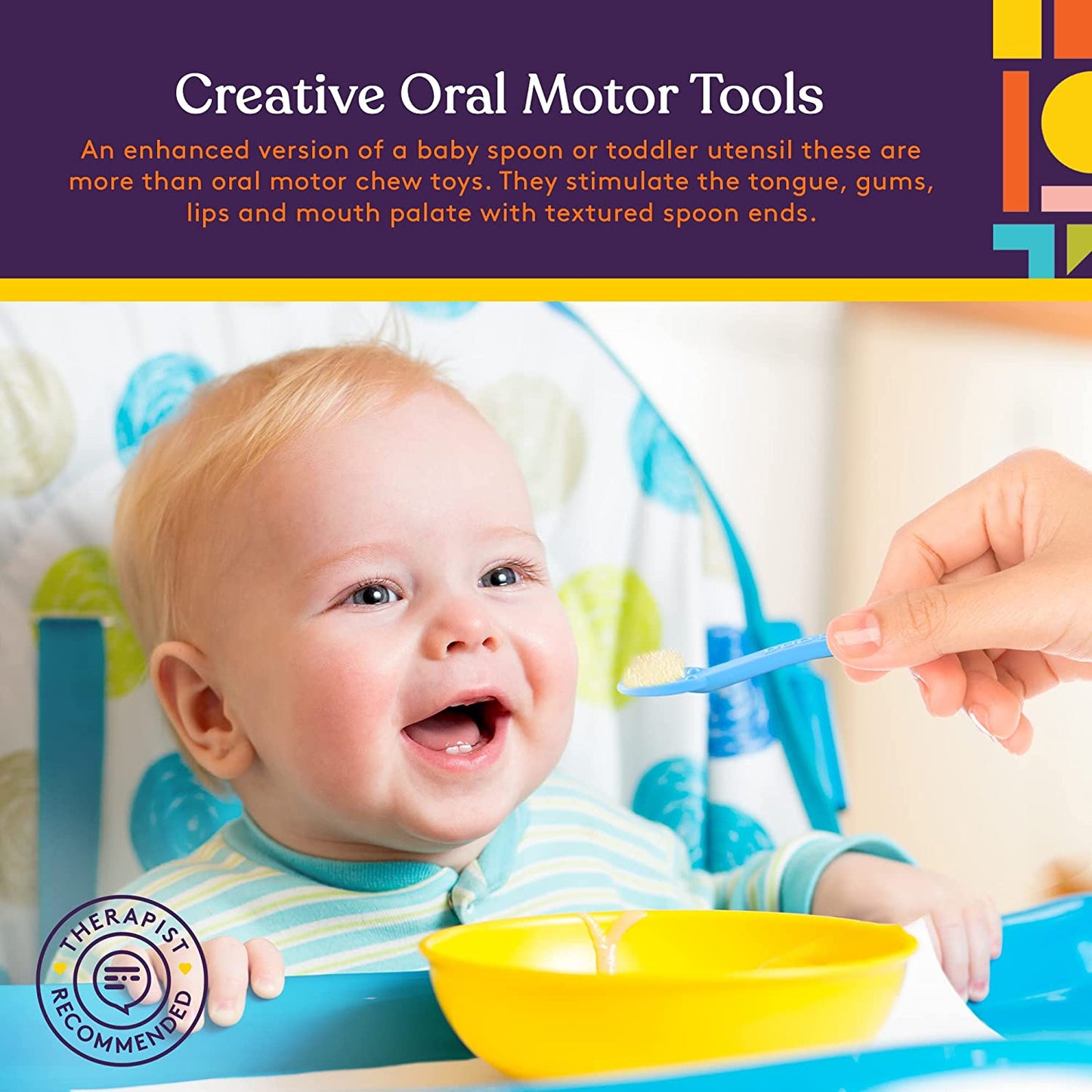Duo Spoon Oral Motor Tool (3-Pack) – Textured Spoons for Oral Stimulation & Sensory Feeding