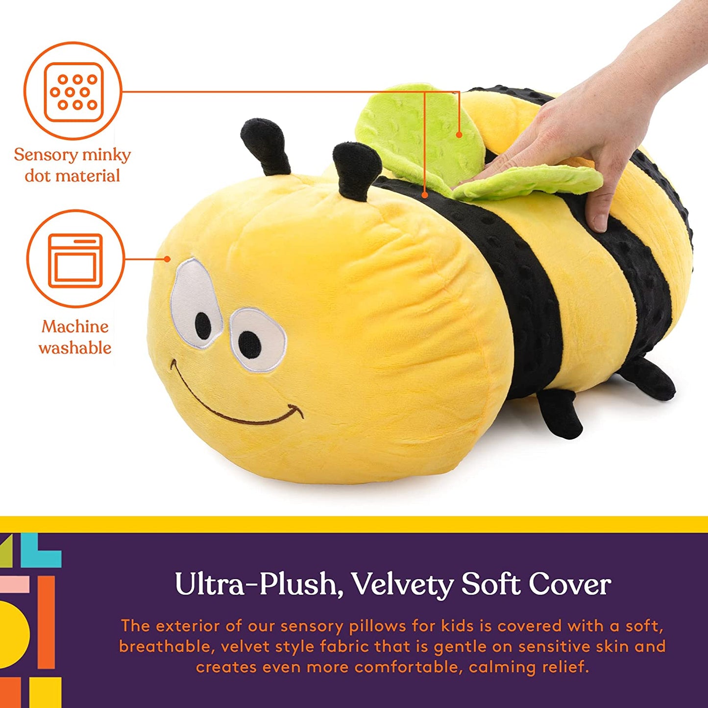 Special Supplies Vibrating Bumble Bee Sensory Pillow