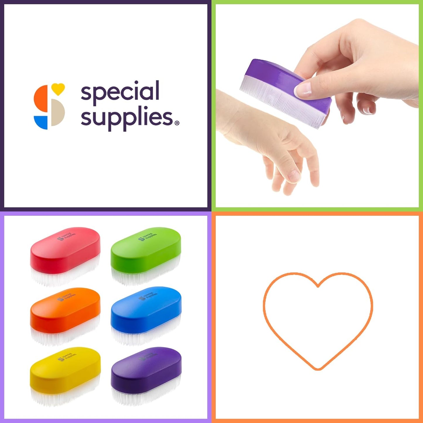 Special Supplies Therapressure Sensory Brushes (6-Pack)
