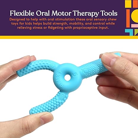 The Fluxy Oral Motor Tool | Multi-Texture Chew and Therapy Aid for Sensory Stimulation