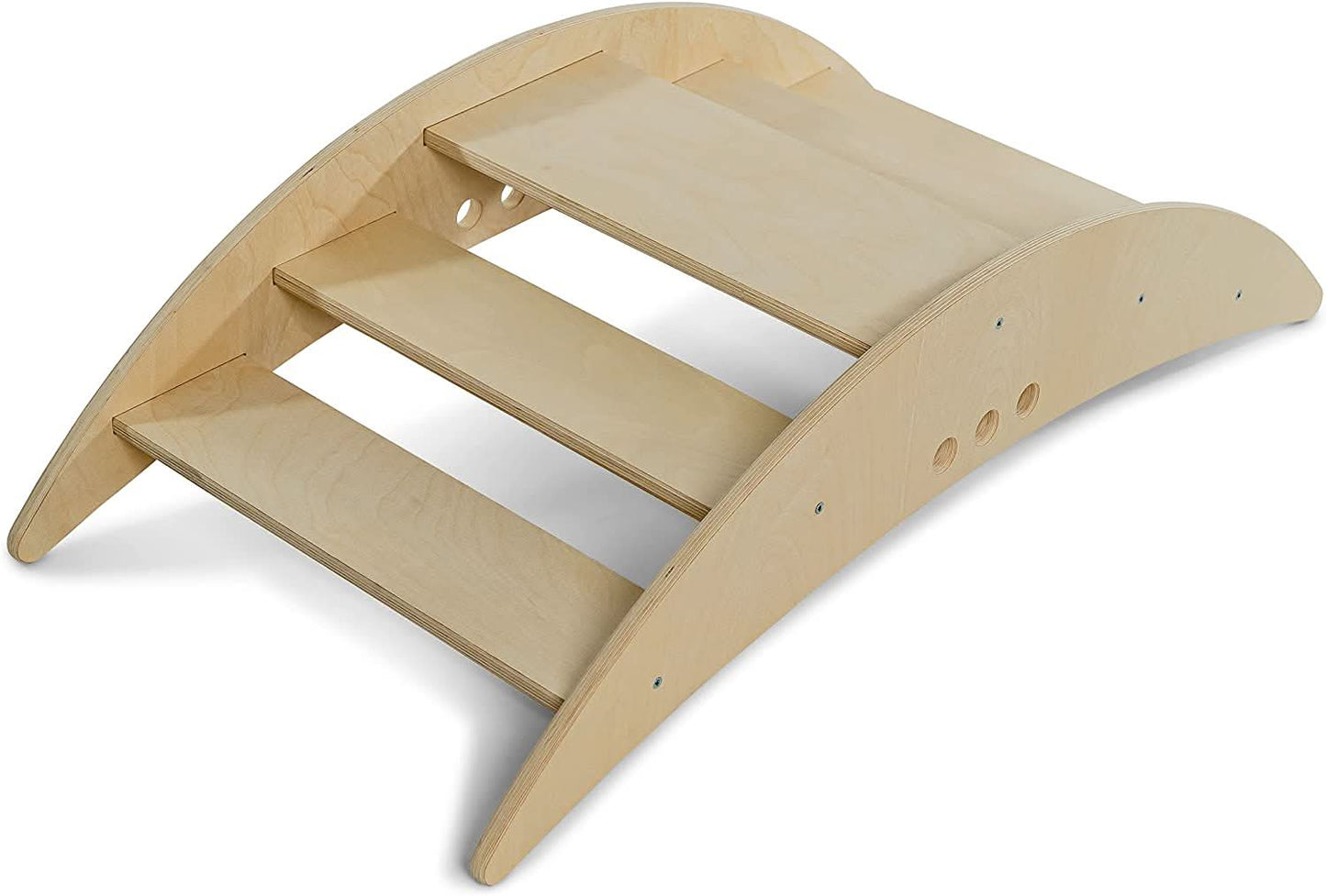 Avenlur Rowan Rocking Boat – Wooden Dual-Purpose Rocker and Climbing Step for Kids | Montessori Balance Toy