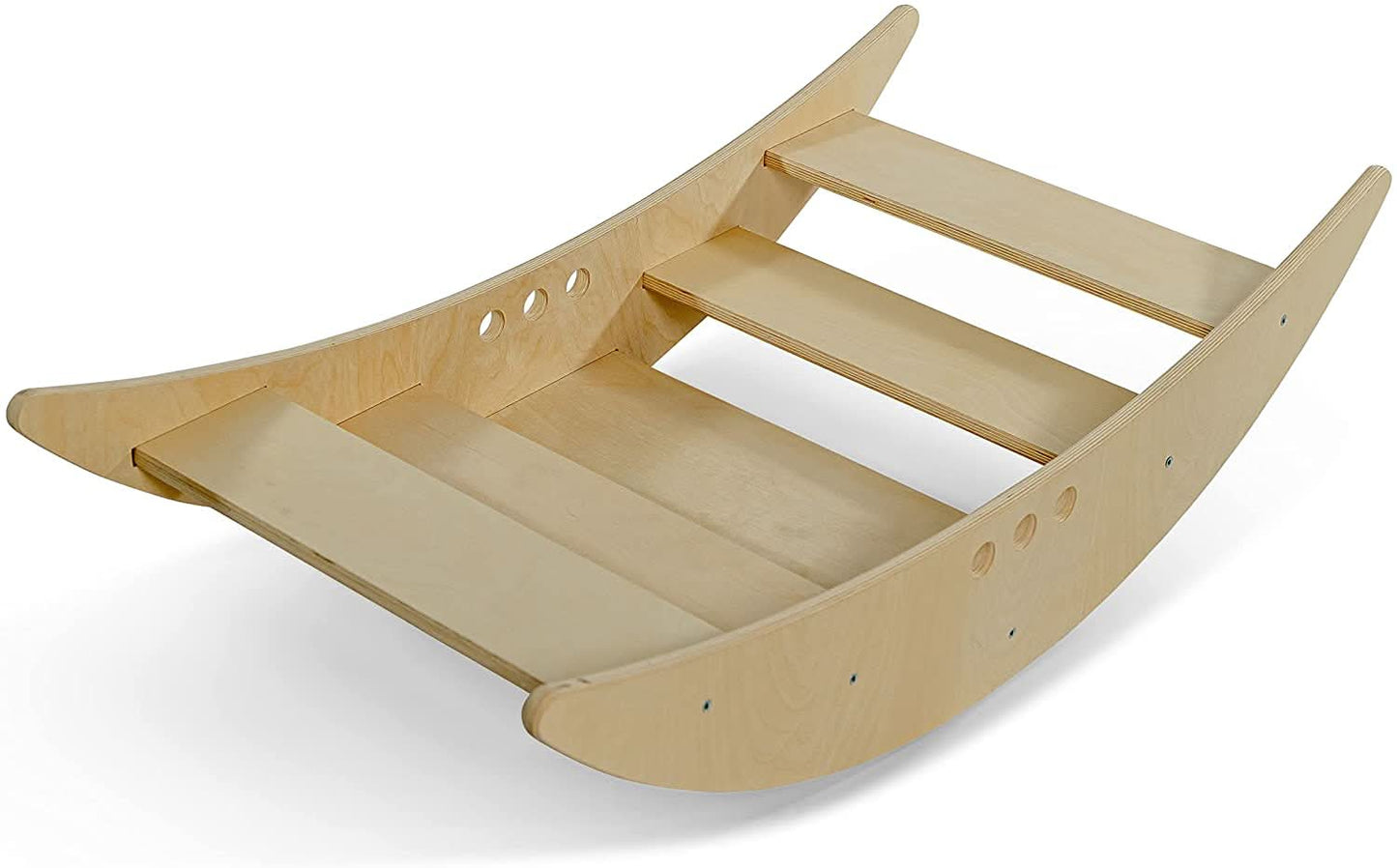 Avenlur Rowan Rocking Boat – Wooden Dual-Purpose Rocker and Climbing Step for Kids | Montessori Balance Toy