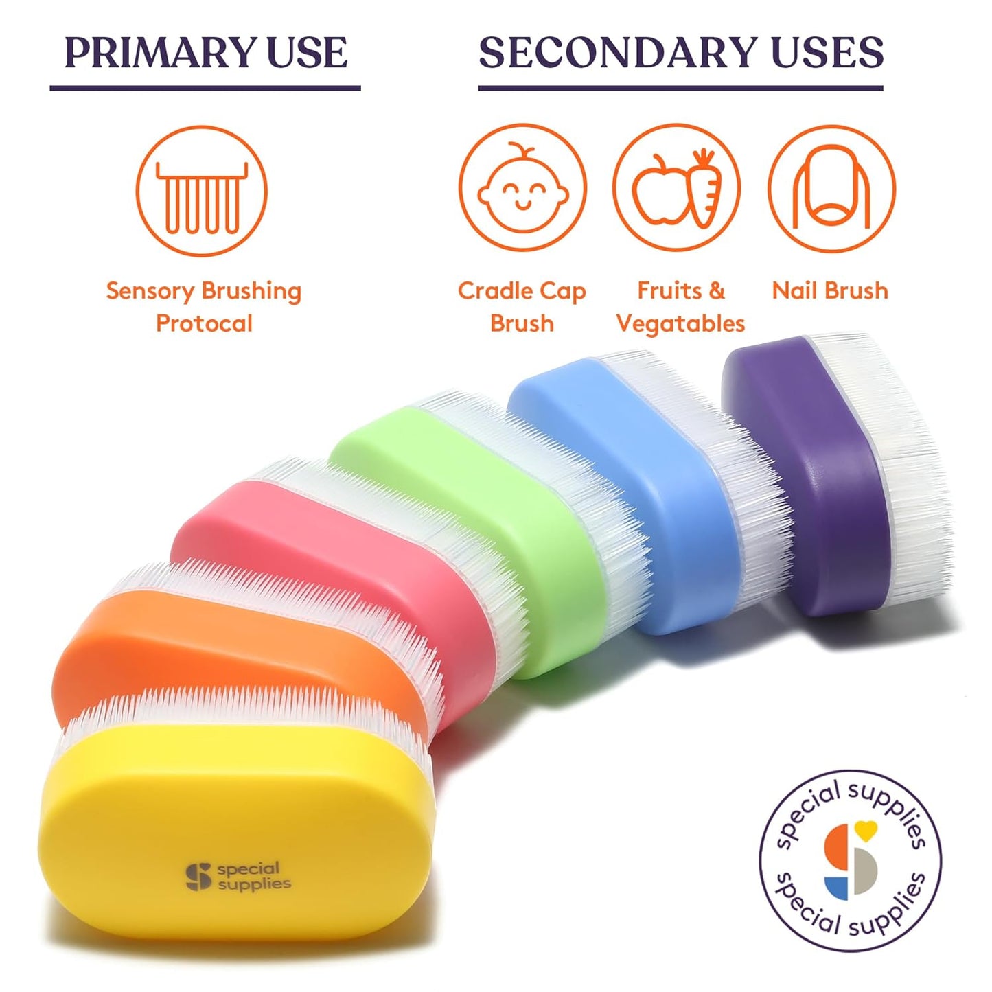 Special Supplies Therapressure Sensory Brushes (6-Pack)