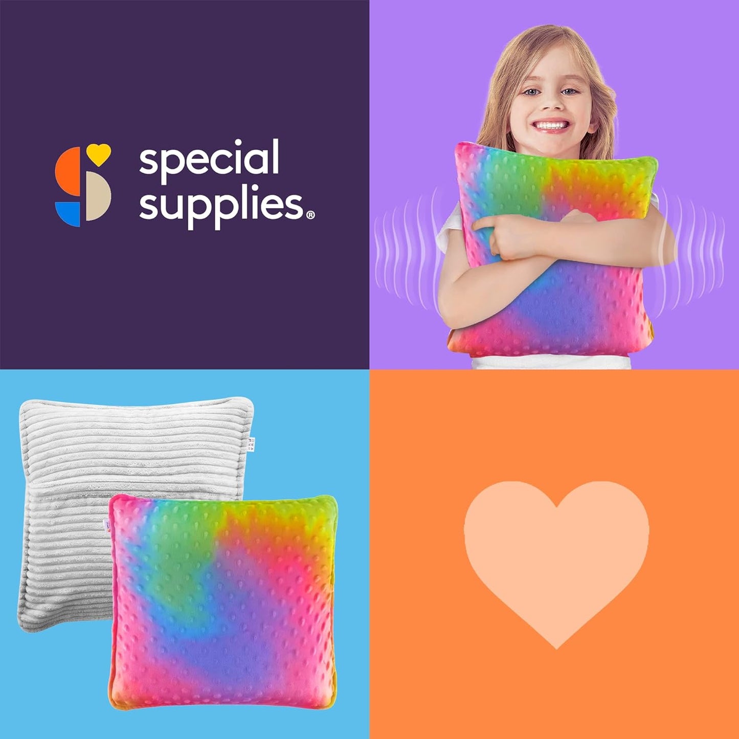 Special Supplies Vibrating Sensory Pillow (Colorful)