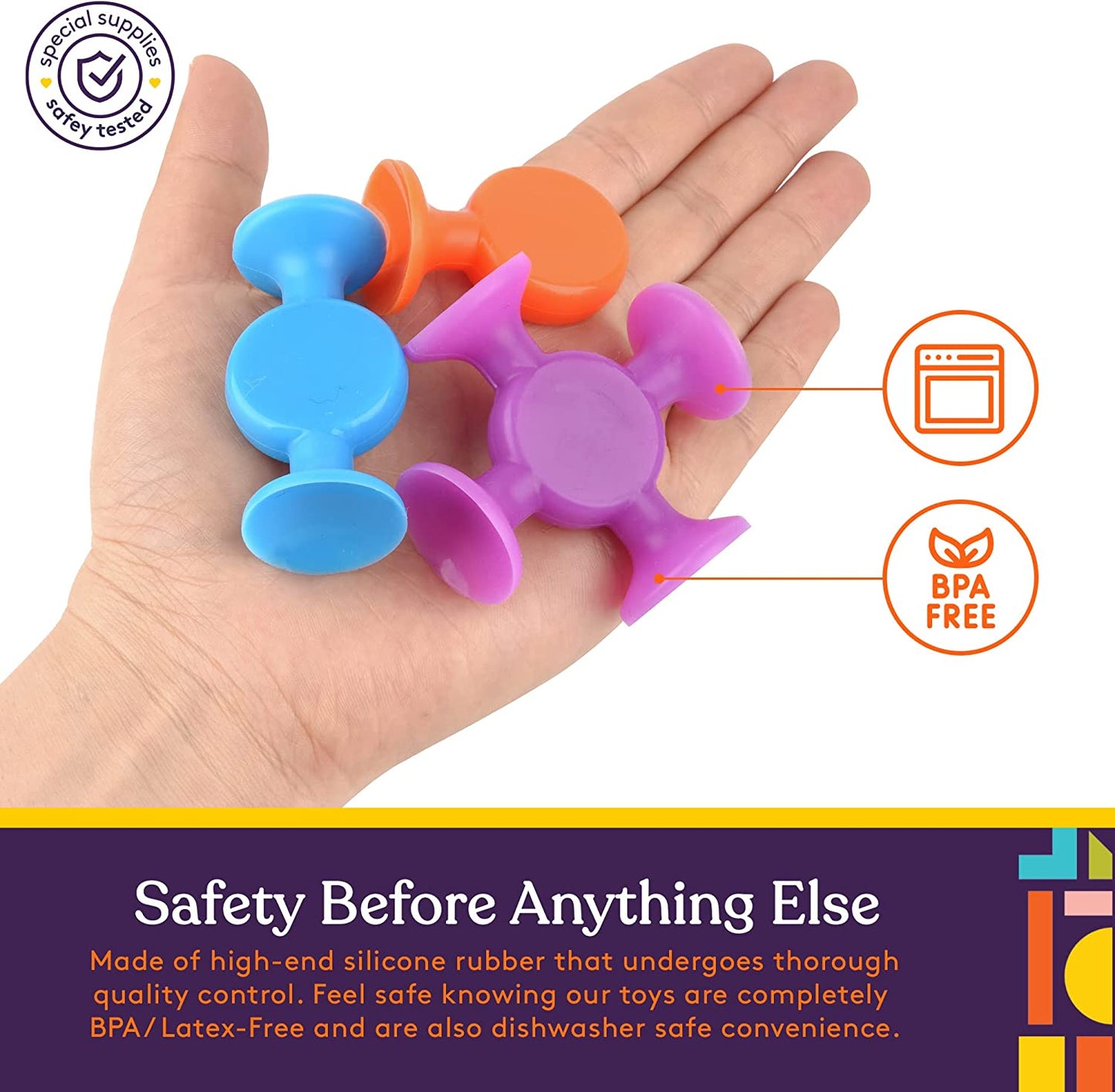 Special Supplies Suction Construction Building Toys – 50-Piece Creative STEM Set