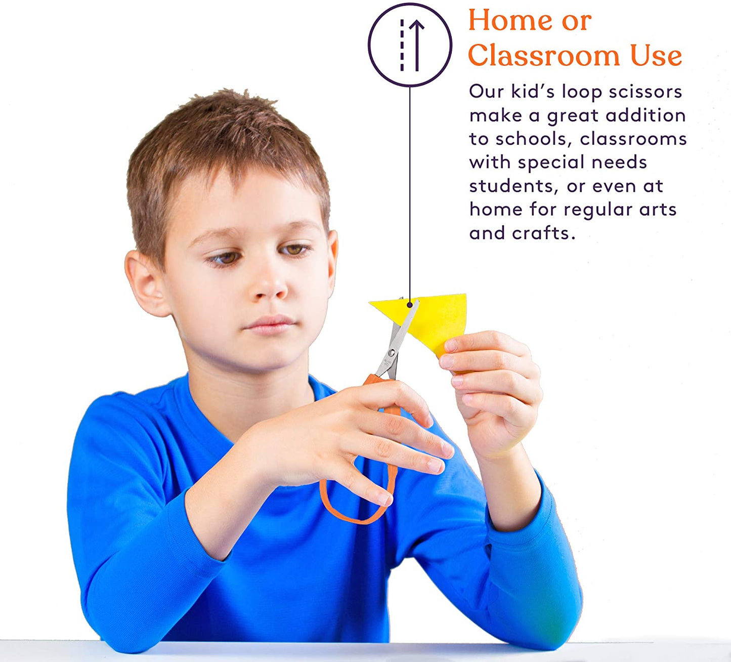 Special Supplies Large Loop Scissors for Kids and Adults 8" Inches (3-Pack)