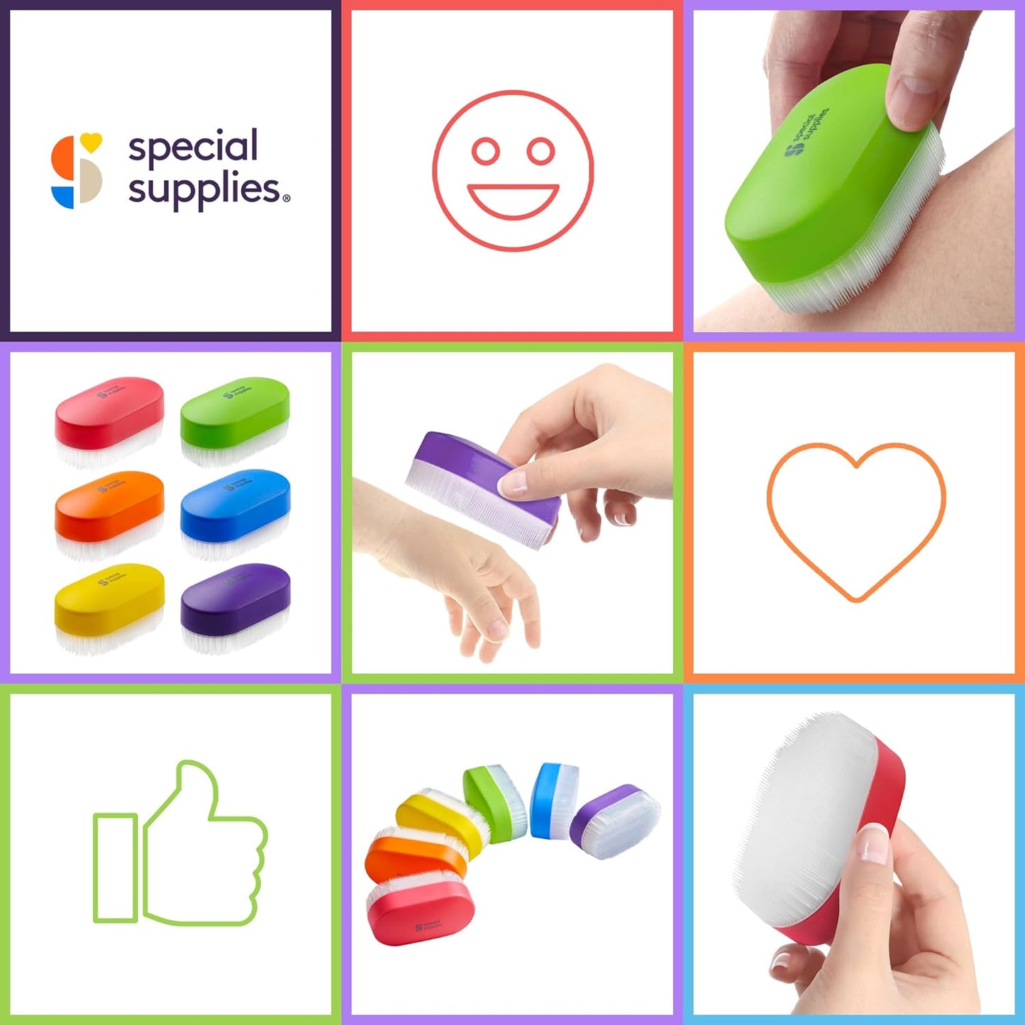 Special Supplies Therapressure Sensory Brushes (6-Pack)