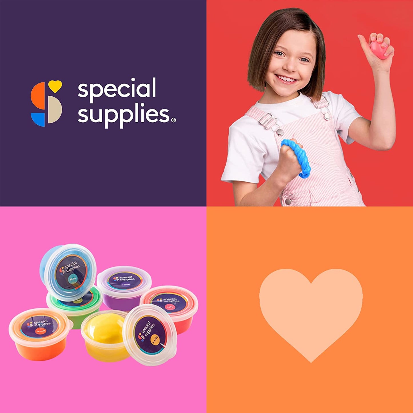 Special Supplies Occupational Therapy Putty – 6-Pack Stress Relief & Hand Strengthening Silicone Putty for Kids & Adults