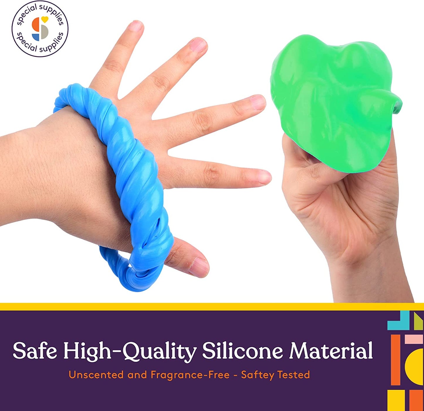 Special Supplies Therapy Putty – 4-Pack Primary Colors for Hand Strength, Fine Motor Skills & Stress Relief