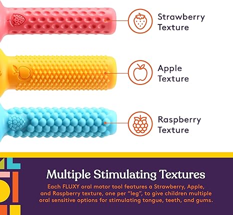 The Fluxy Oral Motor Tool | Multi-Texture Chew and Therapy Aid for Sensory Stimulation